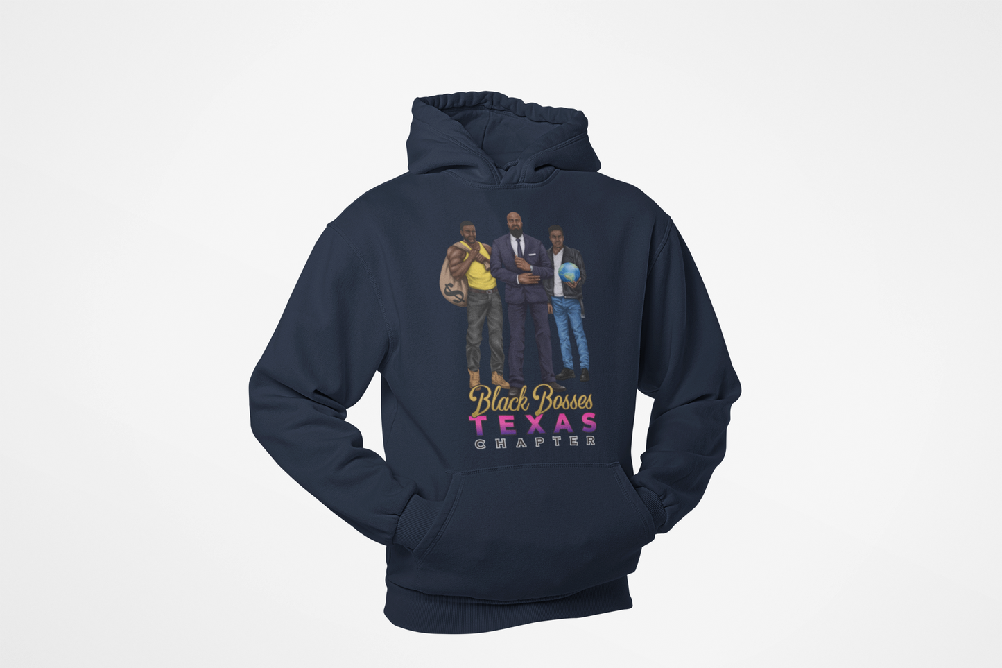 GRT - Black Bosses Texas Hoodie  Style II