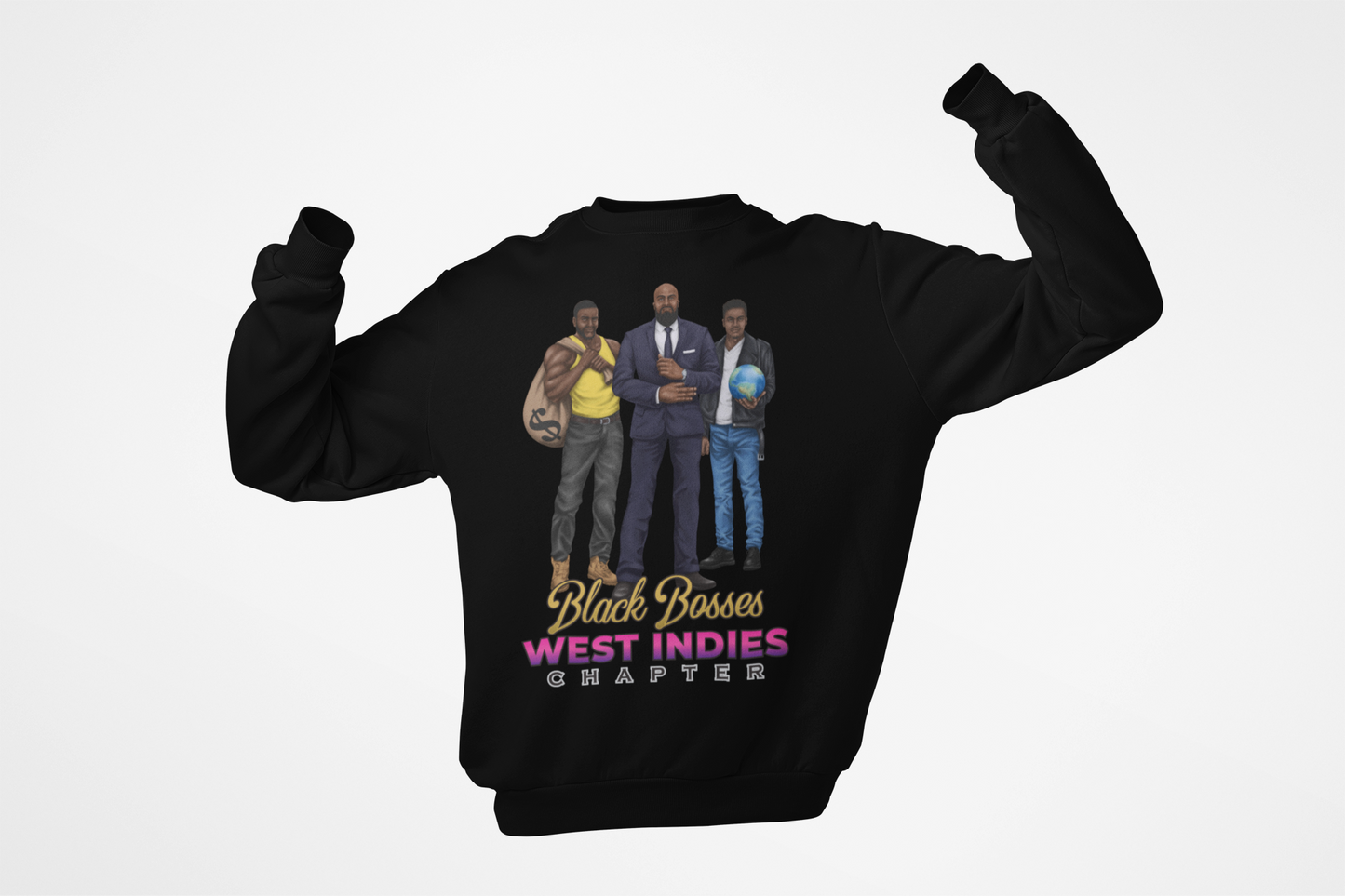 GRT - Black Bosses West Indies Sweatshirt Style II